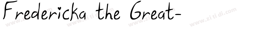 Fredericka the Great字体转换
